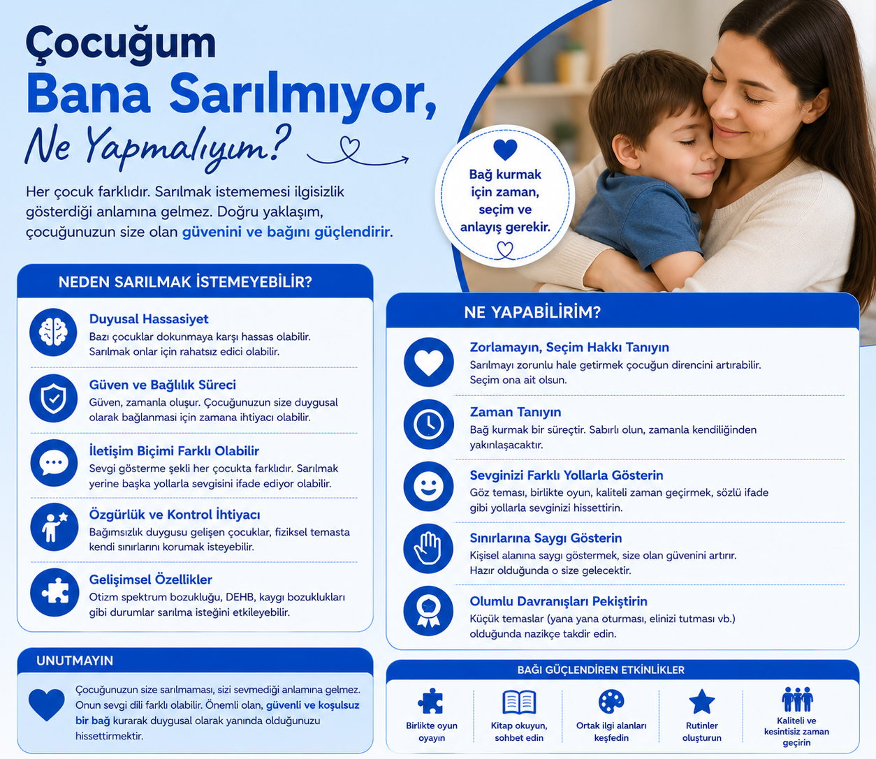Çocuğum Bana Sarılmıyor, Ne Yapmalıyım?