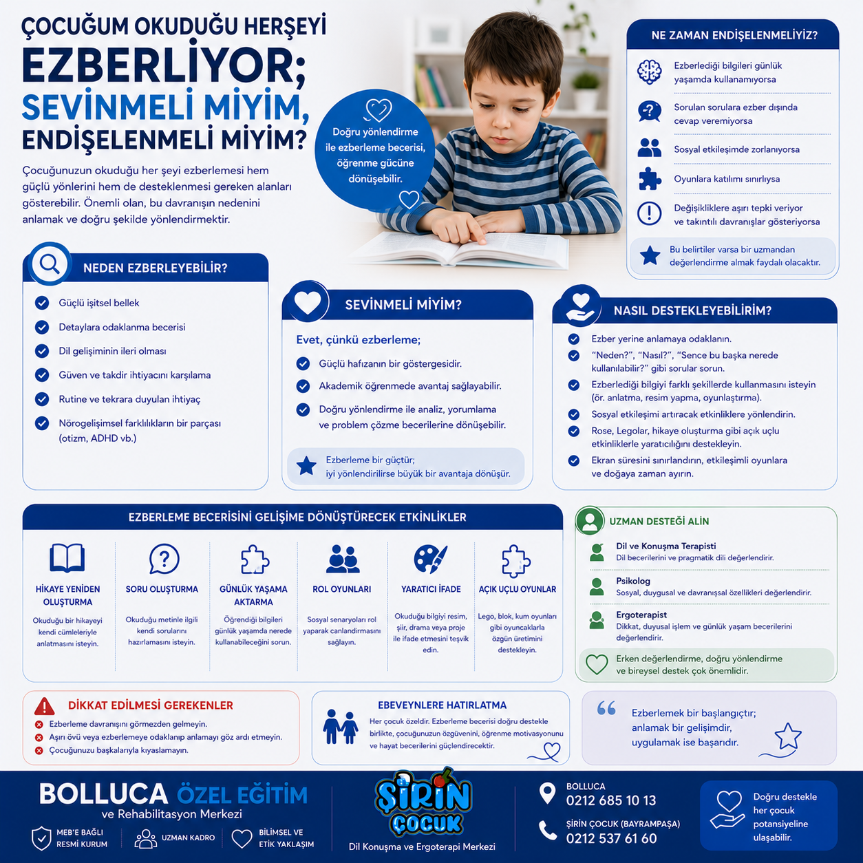 Çocuğum Okuduğu Herşeyi Ezberliyor; Sevinmeli miyim, Endişelenmeli miyim?
