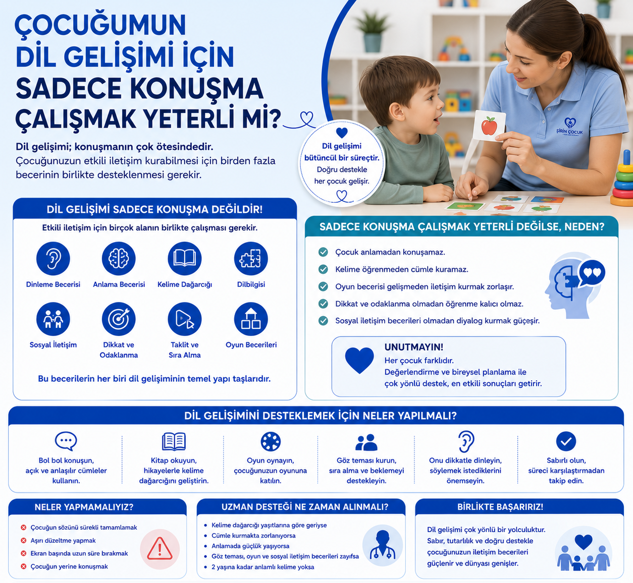 Çocuğumun Dil Gelişimi İçin Sadece Konuşma Çalışmak Yeterli mi?