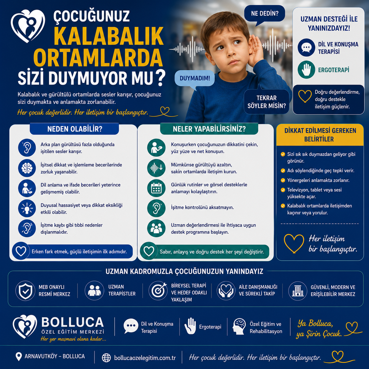 Çocuğunuz Kalabalık Ortamlarda Sizi Duymuyor mu?
