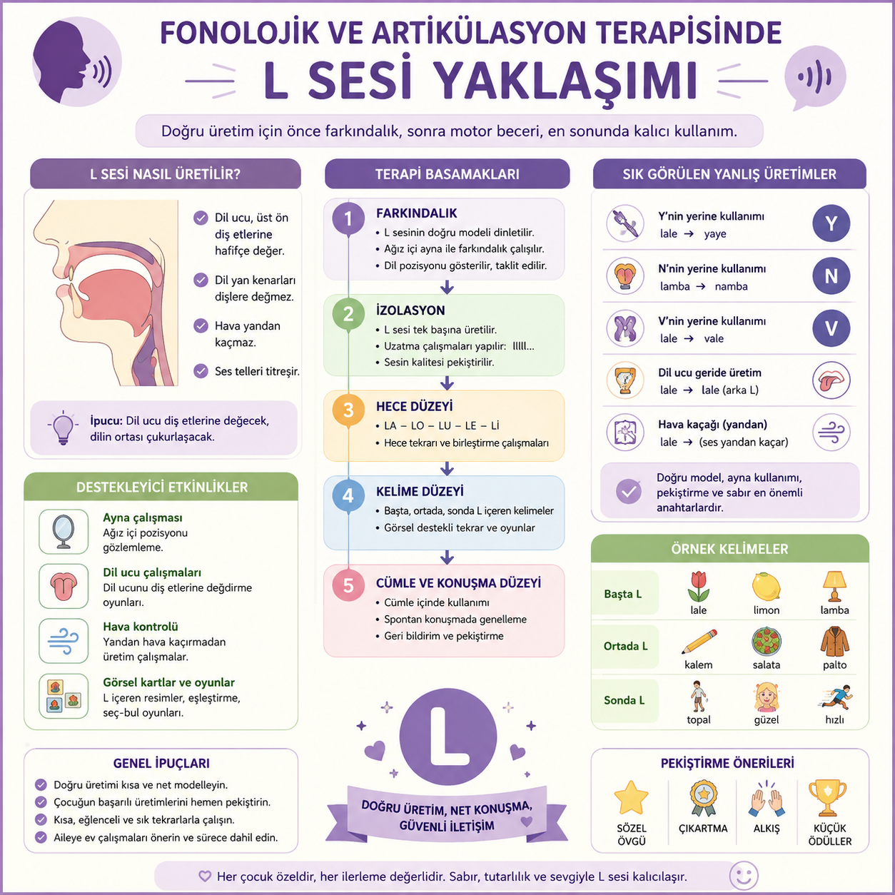 Fonolojik ve Artikülasyon Terapisinde L Sesi Yaklaşımı