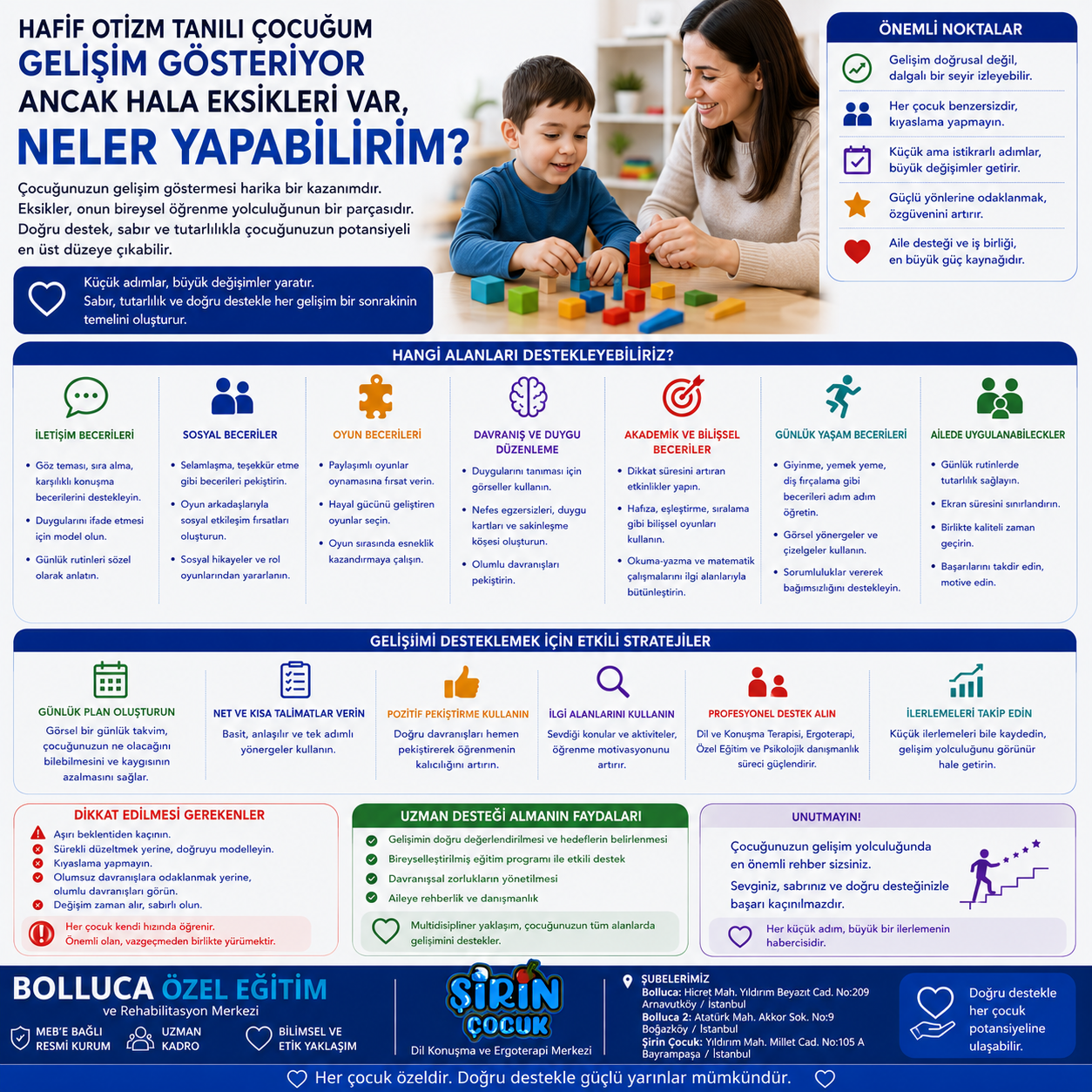 Hafif Otizm Tanılı Çocuğum Gelişim Gösteriyor Ancak Hala Eksikleri Var, Neler Yapabilirim?